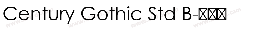 Century Gothic Std B字体转换